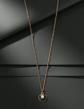 Minimal Pearl Shell Pendant Necklace