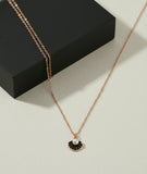 Minimal Pearl Shell Pendant Necklace