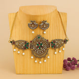 Antique Temple Choker Necklace Set
