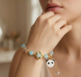Cute Panda Charm Beaded Bracelet