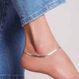 Elegant Minimalist Snake Chain Anklet
