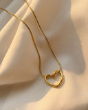 Open Heart Pendant Necklace