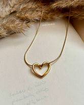 Open Heart Pendant Necklace