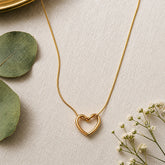 Open Heart Pendant Necklace