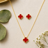 Anti-tarnish Clover Pendant Necklace