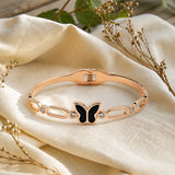 Elegant Butterfly Rose Gold Bracelet