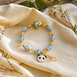 Cute Panda Charm Beaded Bracelet