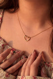 Open Heart Pendant Necklace