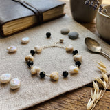 Elegant Stone Charm Bracelet