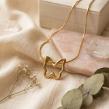 Elegant Minimalist Butterfly Necklace