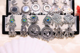 Navratri Special Oxidised Silver Earrings Collection Box