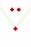 Anti-tarnish Clover Pendant Necklace