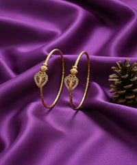 Heart Crystal Open Bracelet