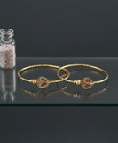 Heart Crystal Open Bracelet