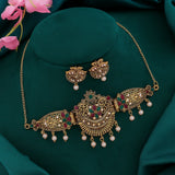 Antique Temple Choker Necklace Set