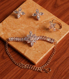 Rose Gold Blossom Crystal Jewelry Set