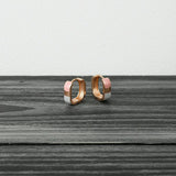 Minimal Rose Gold Huggie Hoop Earrings