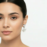 3-Pair Silver Swan Earrings Set