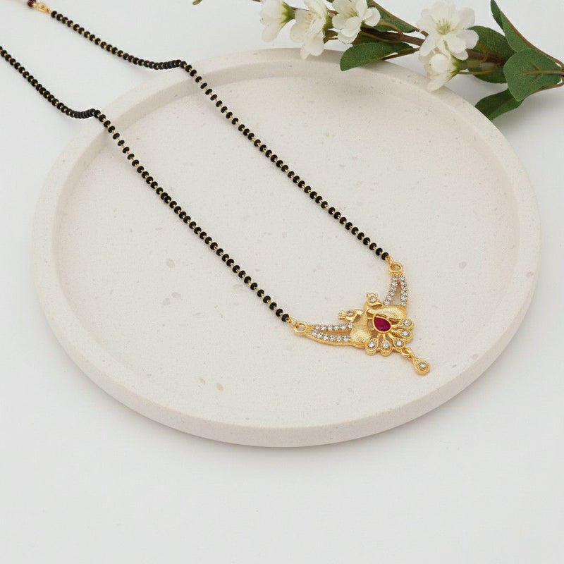 Daily & Festive Wear Gold Peacock Mangalsutra
