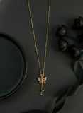 Butterfly Crystal Pendant Necklace