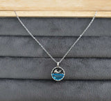 Anti-tarnish Ocean Whale Pendant Necklace