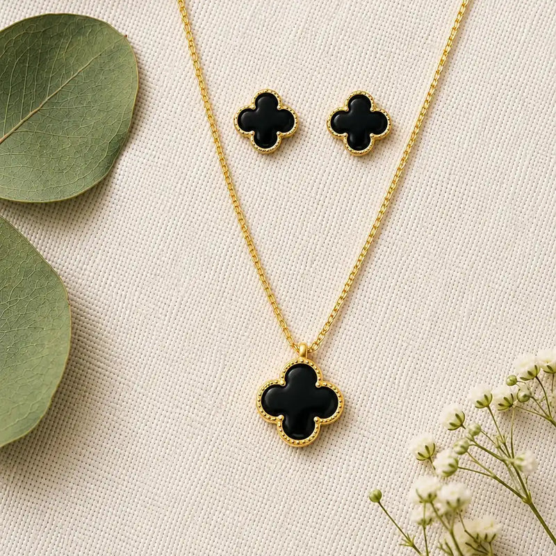 Anti-tarnish Clover Pendant Necklace