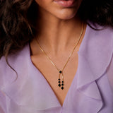 Black Diamond Drop Necklace