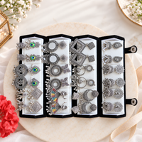 Navratri Special Oxidised Silver Earrings Collection Box