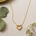 Open Heart Pendant Necklace