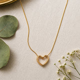 Open Heart Pendant Necklace