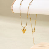 Elegant Gold Heart Pendant Necklace