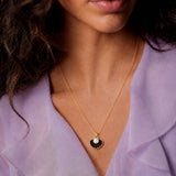 Minimal Pearl Shell Pendant Necklace