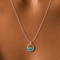 Anti-tarnish Ocean Whale Pendant Necklace