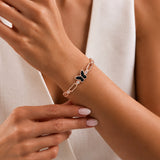Elegant Butterfly Rose Gold Bracelet