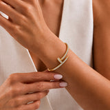 Anti-Tarnish Waterproof Crystal Nail Bracelet for Women