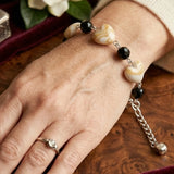 Elegant Stone Charm Bracelet