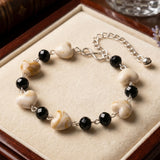 Elegant Stone Charm Bracelet