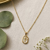 Elegant Minimalist Botanical Necklace