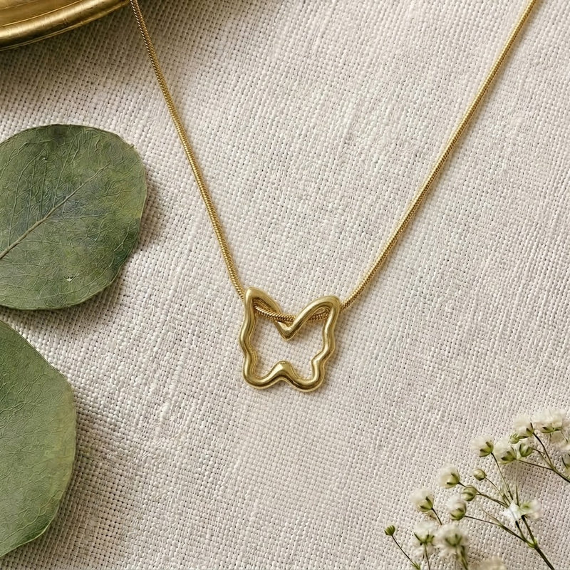 Elegant Minimalist Butterfly Necklace